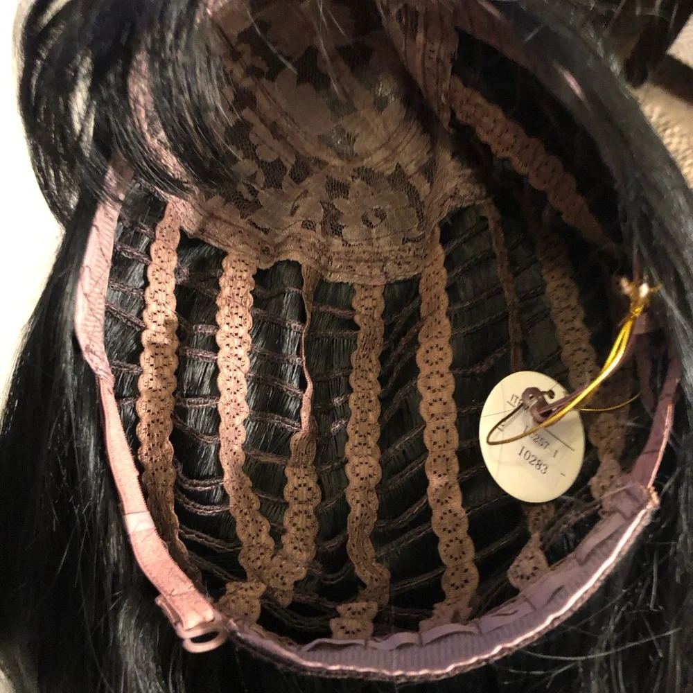 Long Black Synthetic Wig - Picture 7 of 16